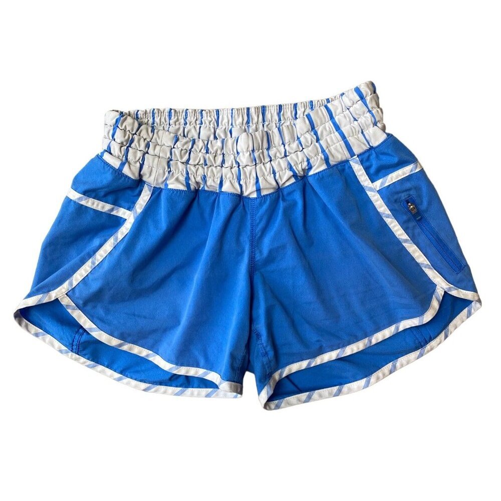 Lululemon Tracker Short II 2-Way Stretch Pipe Dream Blue Deauville Stripe Size 4